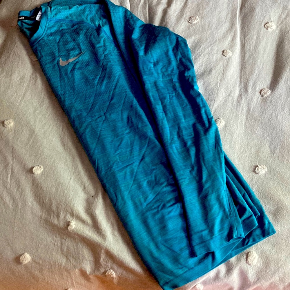 Blue Nike work out shirt